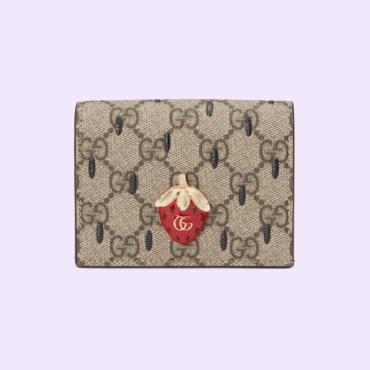 726247.FABB0.8659.001.080.0000.Light Card case wallet with Double G strawberry